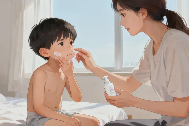 小学生面部容易长湿疹能治愈吗(图1)