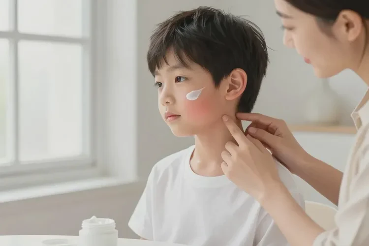 小学生脖子上起湿疹能治愈吗(图1)