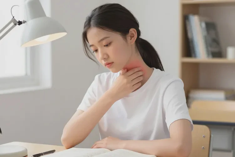 中学生脖子出湿疹能治愈吗(图1)