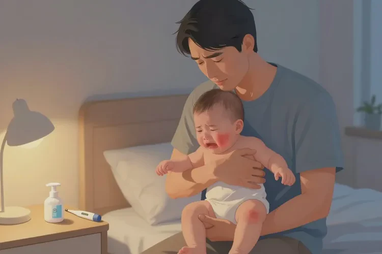 新生儿手上偶尔起湿疹可以治愈吗(图4)