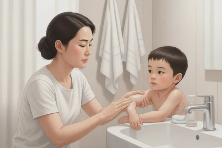 小学生手臂起湿疹能治愈吗(图1)