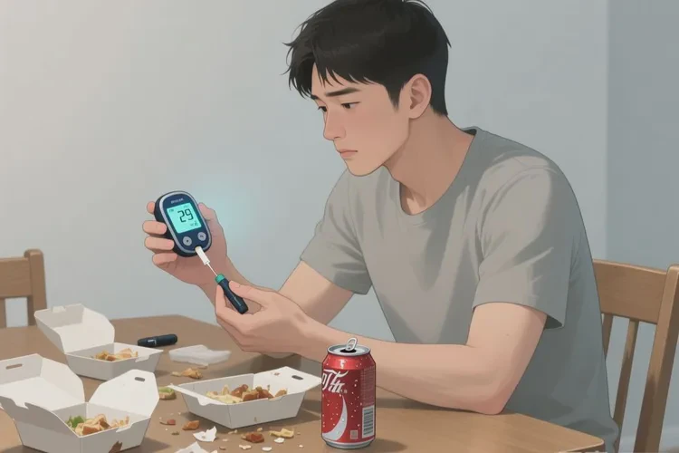 29岁晚餐血糖14点4是怎么回事(图1)