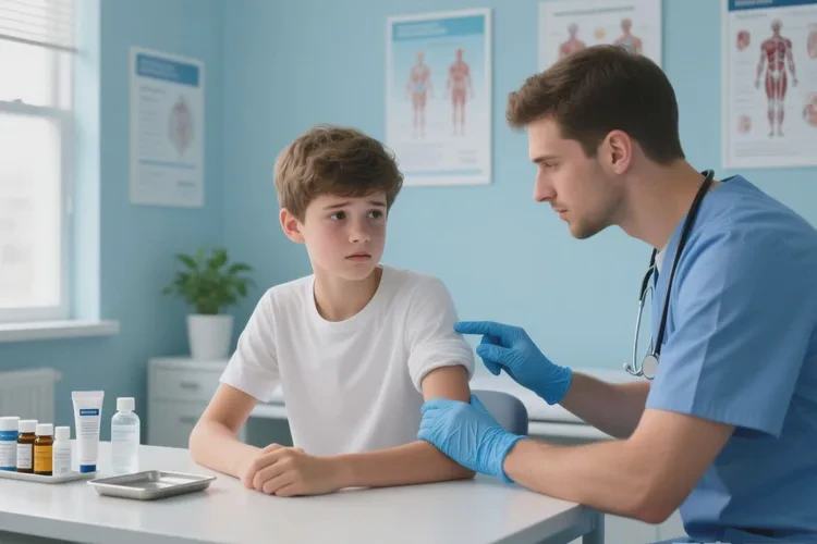 青少年手臂上出湿疹能治愈吗(图4)