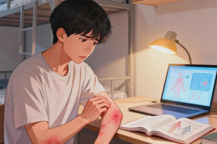 大学生四肢经常起湿疹能治愈吗(图1)