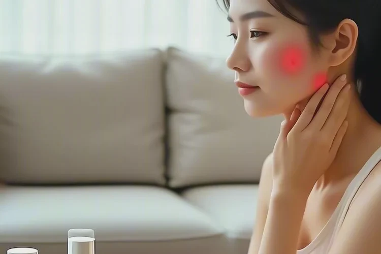 女生脖子起湿疹能治愈吗(图1)