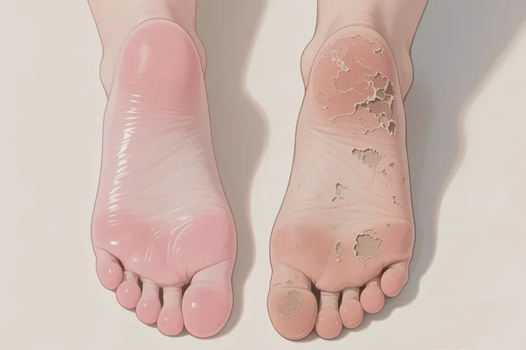 中学生脚上容易起湿疹能治愈吗(图1)