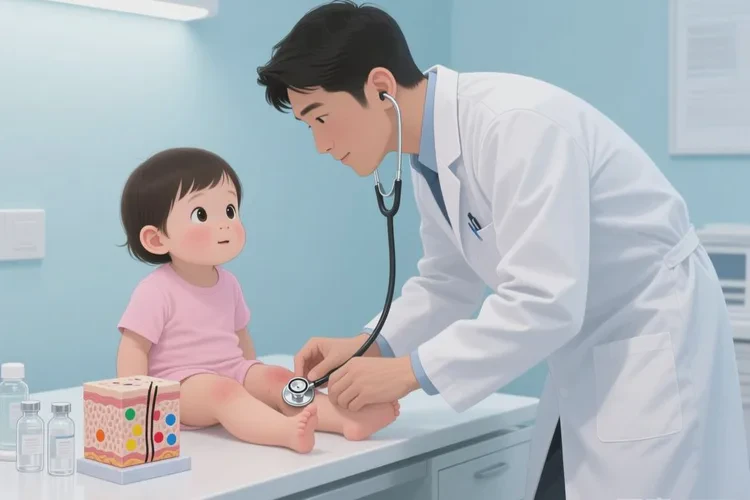 幼儿小腿偶尔长湿疹能治愈吗(图2)