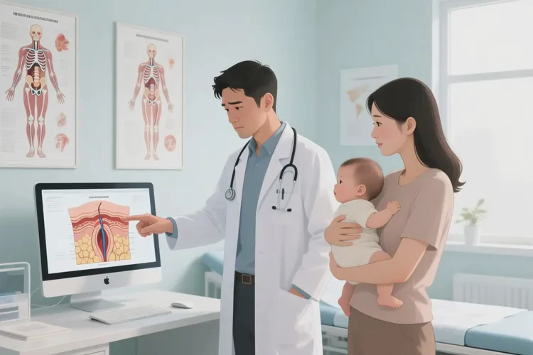 新生儿脸上偶尔起湿疹可以治愈吗(图2)