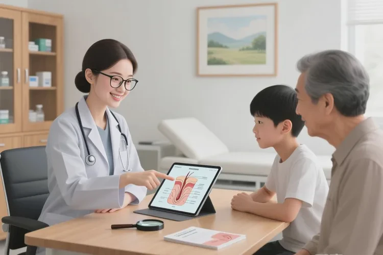 青少年屁股偶尔起湿疹能治愈吗(图1)