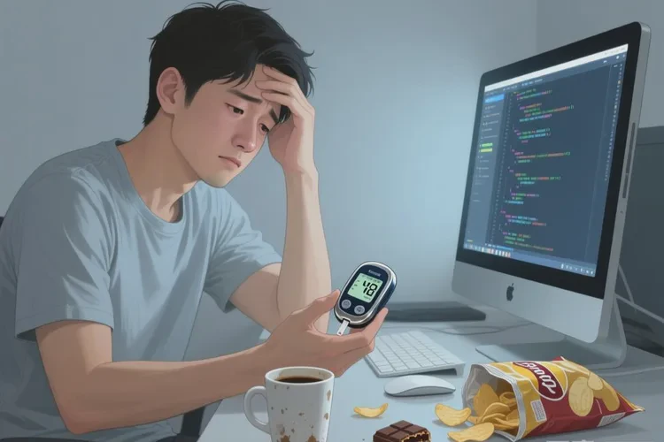 28岁晚上血糖22.1是怎么回事(图1)