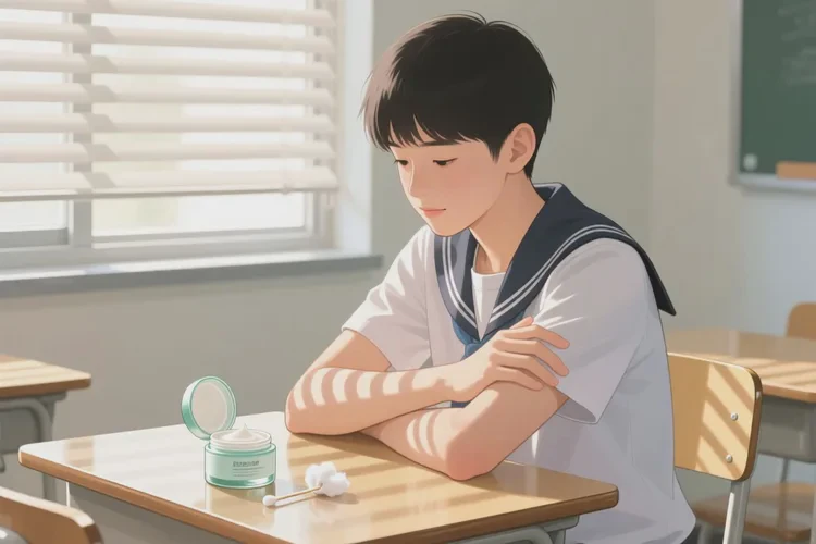 中学生手臂上出湿疹能治愈吗(图1)