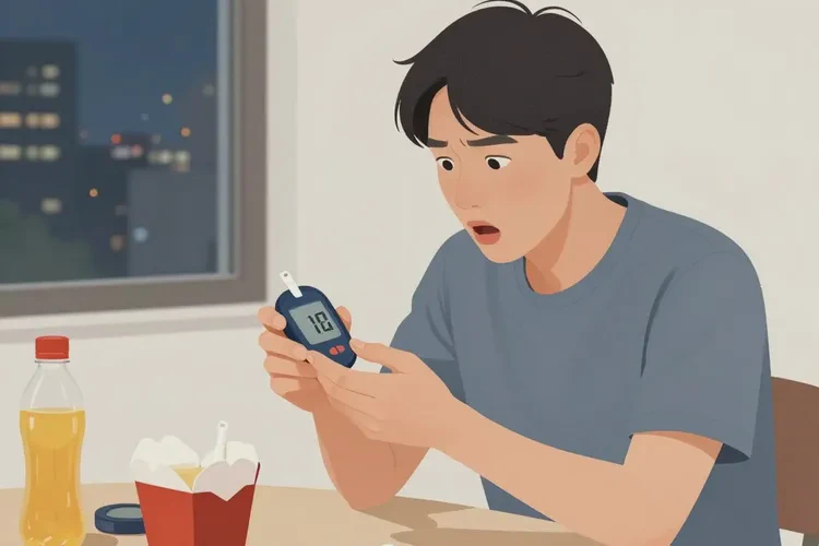 29岁晚餐血糖21.3是怎么回事(图1)