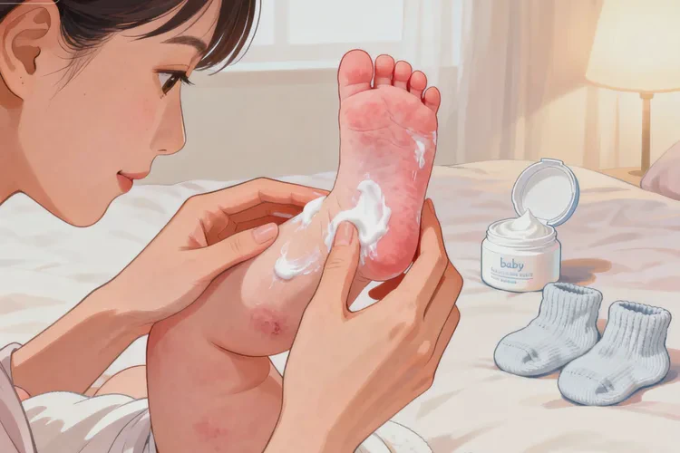 婴儿脚上经常长湿疹能不能治愈(图1)