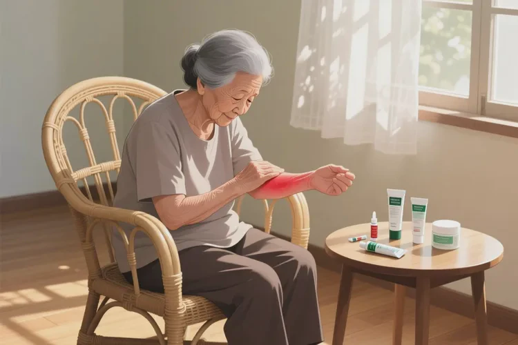 高龄老人手臂上起湿疹能治愈吗(图1)