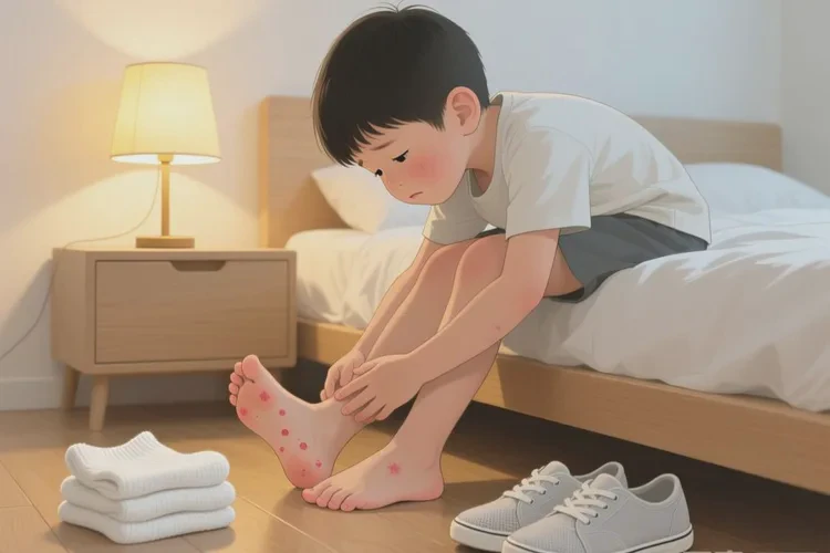 小儿脚上出现湿疹能治愈吗(图1)