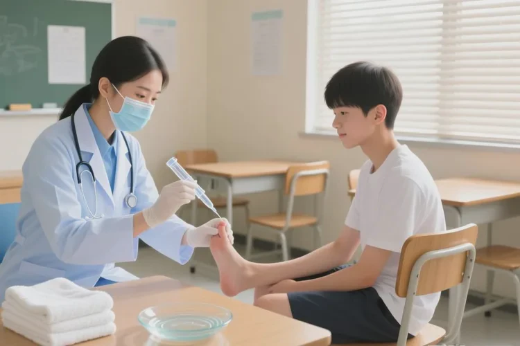 中学生脚上偶尔起湿疹能治愈吗(图4)