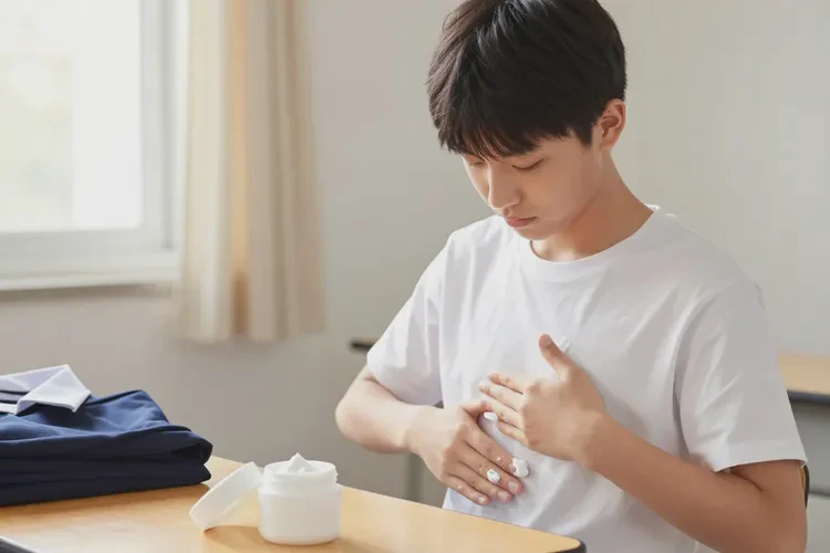 中学生肚子起湿疹能治愈吗(图1)