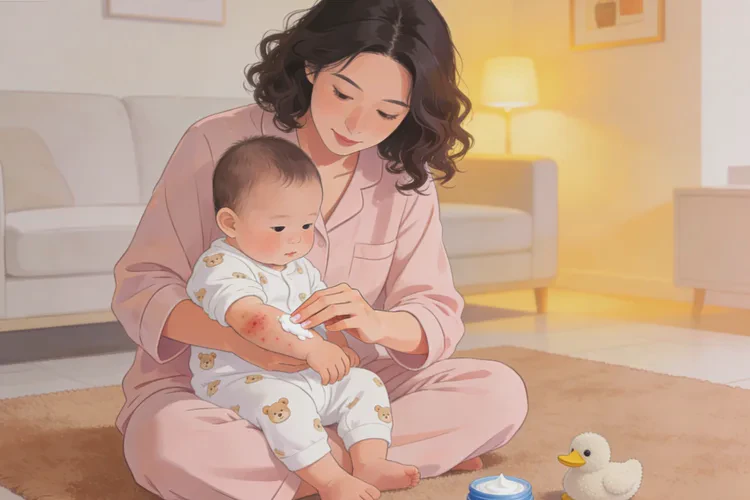 婴儿身上出现湿疹能不能治愈(图1)