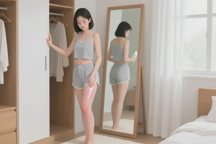 女生大腿长湿疹能治愈吗(图2)