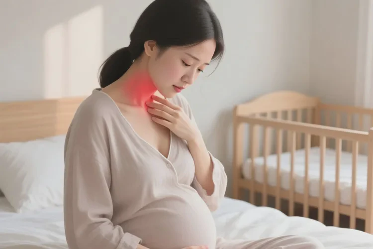 哺乳期妈妈脖子上偶尔起湿疹能治愈吗(图1)