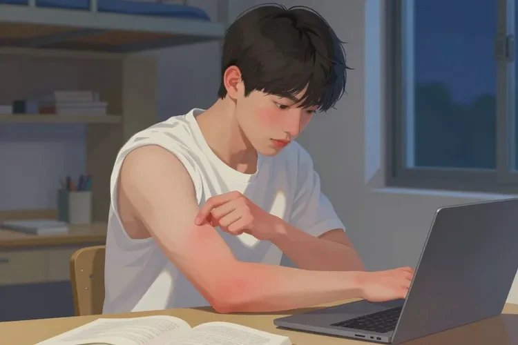 大学生四肢有湿疹能治愈吗(图1)