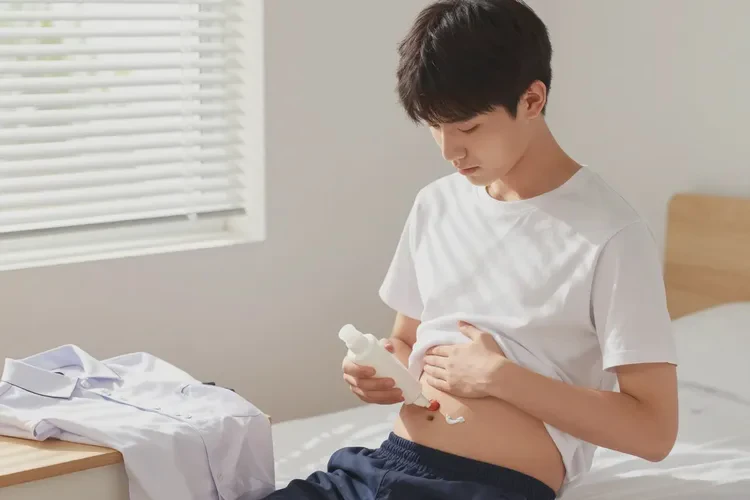 中学生肚子有湿疹能治愈吗(图1)