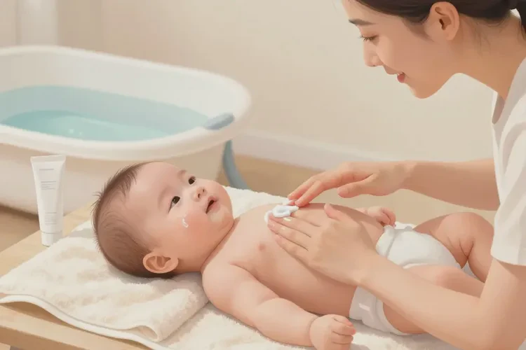 新生儿脸上容易长湿疹能治愈吗(图1)