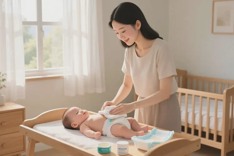 宝宝屁股上出湿疹能不能治愈(图1)