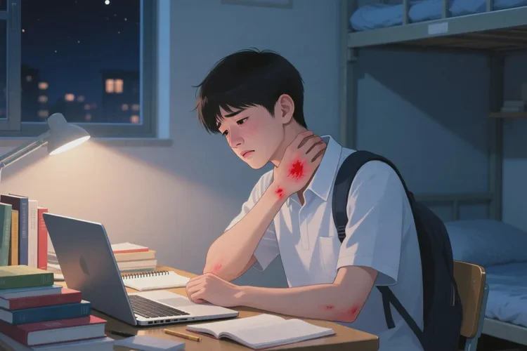 大学生脖子上经常长湿疹能治愈吗(图1)