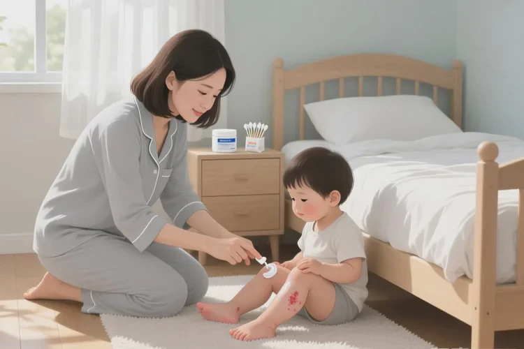 幼儿小腿偶尔长湿疹能治愈吗(图1)