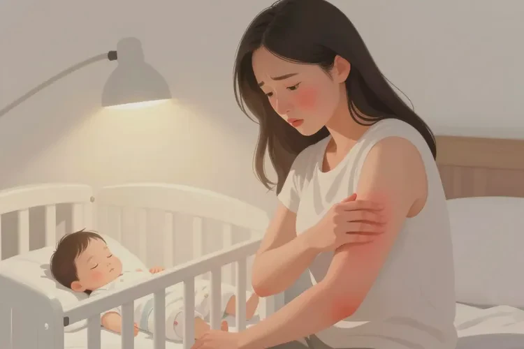 哺乳期妈妈身上偶尔长湿疹能治愈吗(图1)