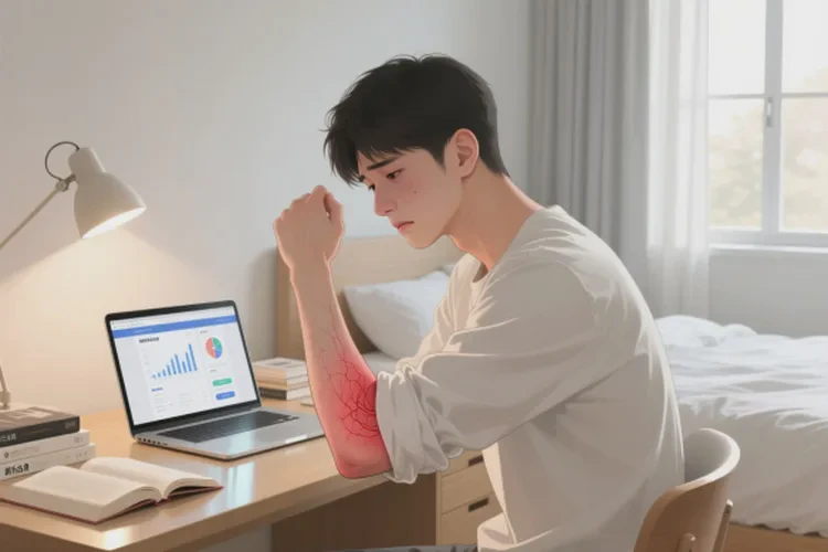 青年人手臂出湿疹能治愈吗(图1)