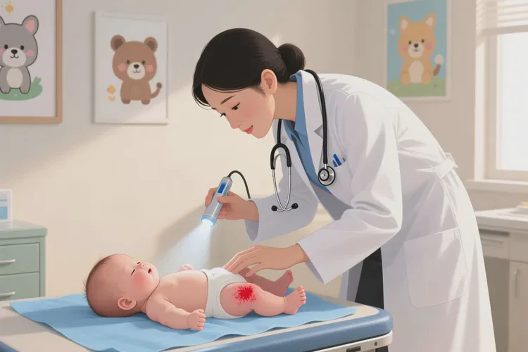 新生儿大腿偶尔长湿疹可以治愈吗(图2)