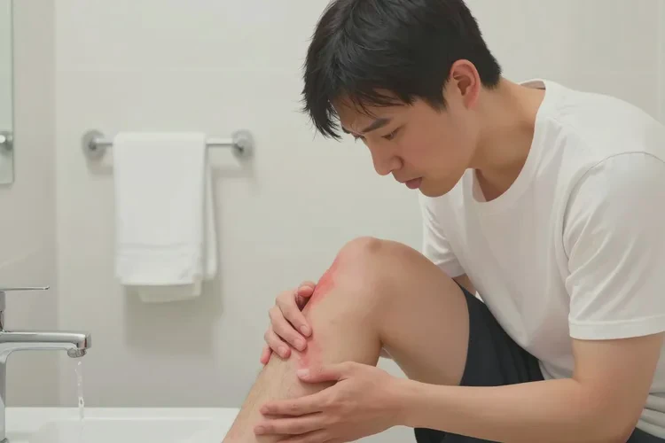 男人小腿偶尔起湿疹能治愈吗(图1)