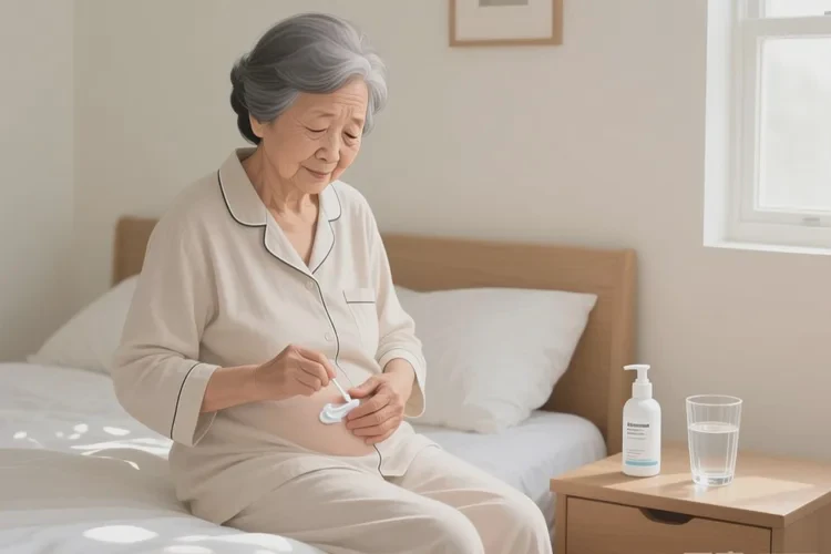 老年人肚子上长湿疹能治愈吗(图1)