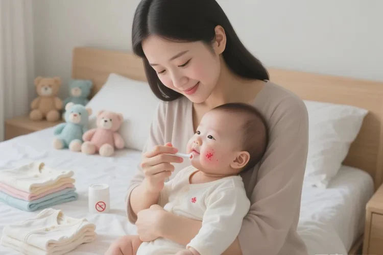 幼儿脖子出现湿疹能治愈吗(图1)