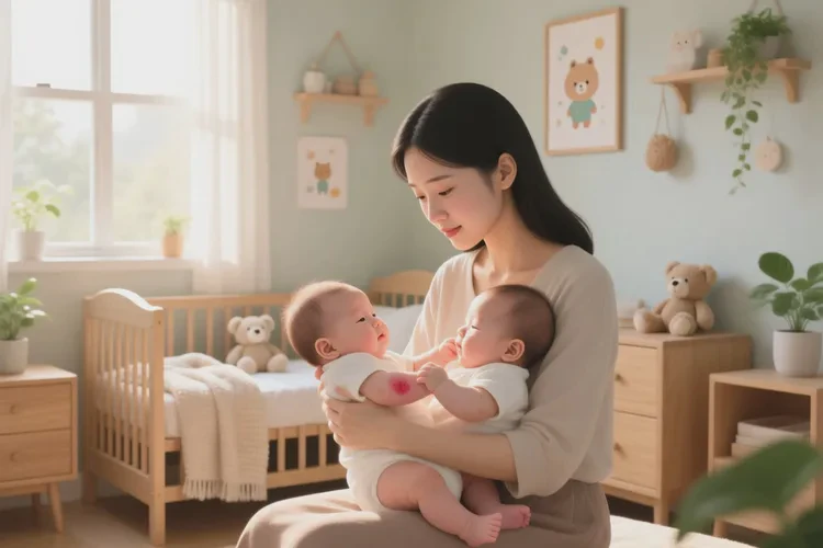 新生儿手臂上出湿疹能治愈吗(图1)