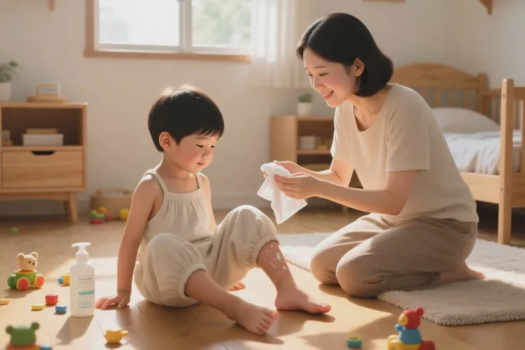 小儿大腿上偶尔起湿疹能治愈吗(图2)