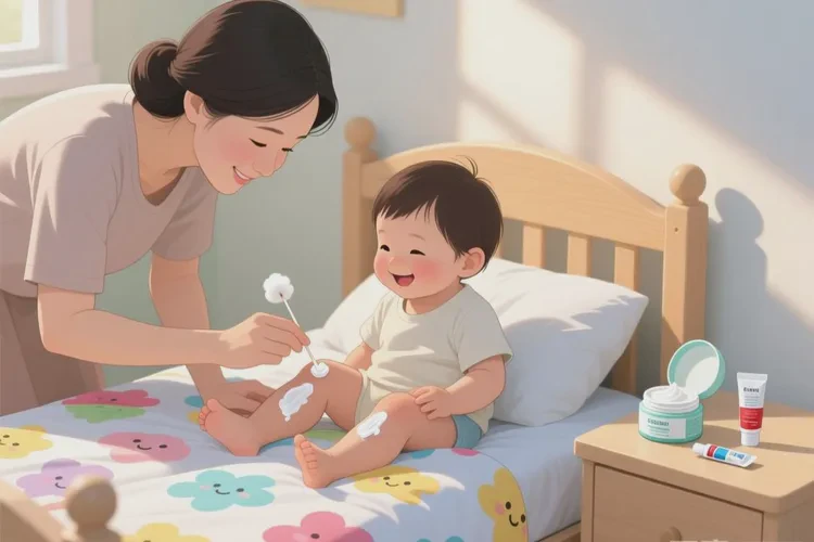 幼儿大腿出现湿疹能治愈吗(图1)