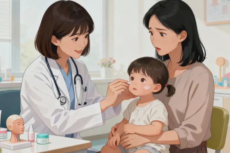 小儿面部容易长湿疹能治愈吗(图2)