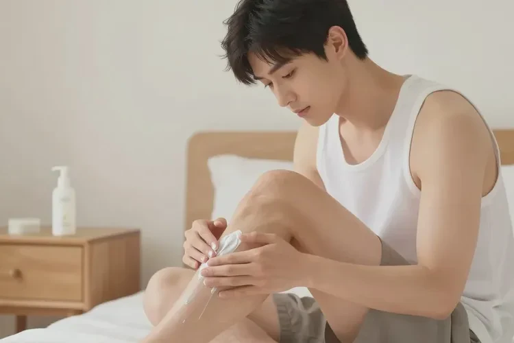 男生小腿上偶尔长湿疹能治愈吗(图1)