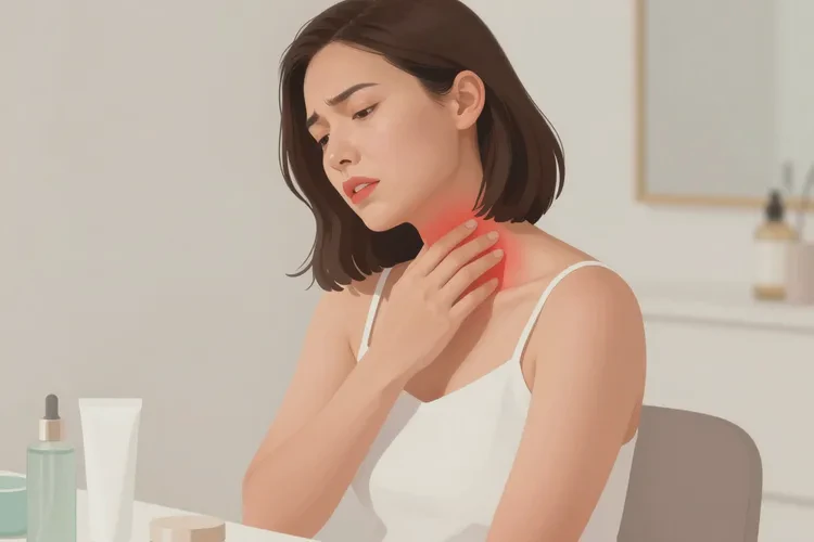 女人脖子上出现湿疹能治愈吗(图1)