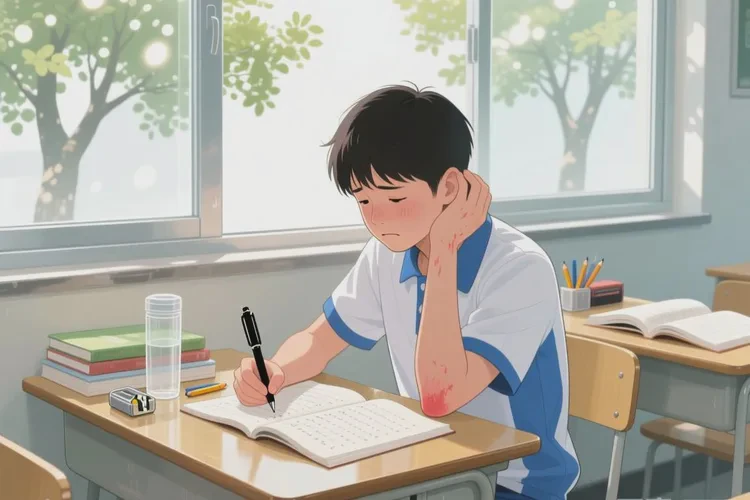 中学生四肢经常起湿疹能治愈吗(图1)