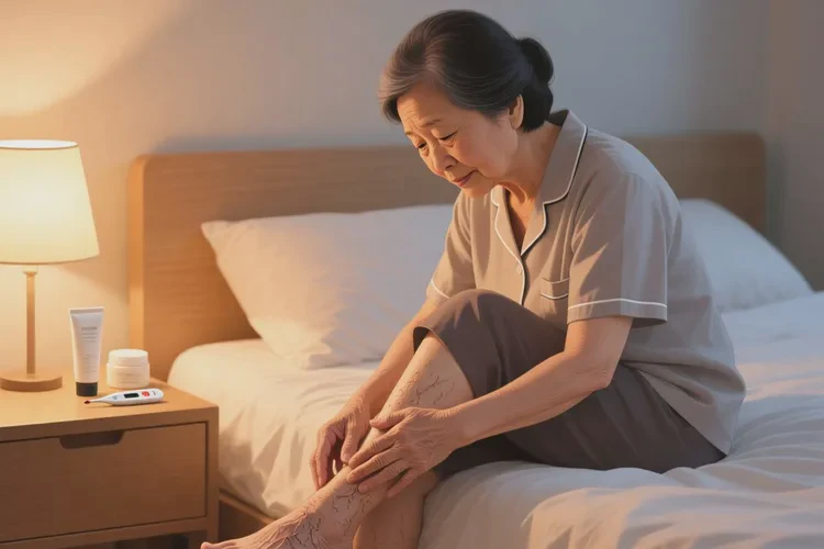 高龄老人小腿上长湿疹能治愈吗(图1)