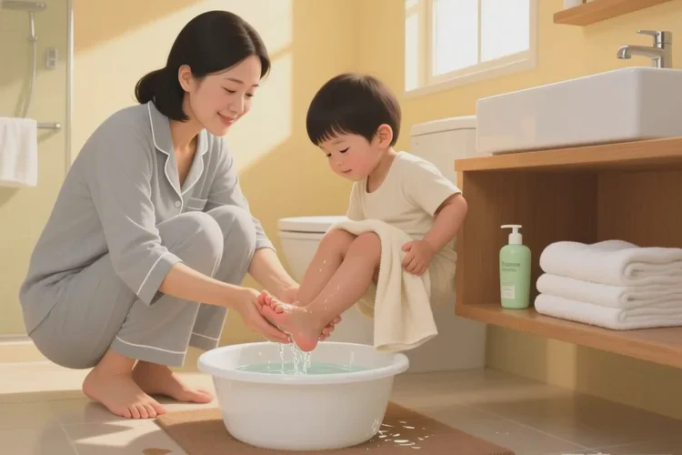 小儿脚上容易长湿疹能治愈吗(图1)