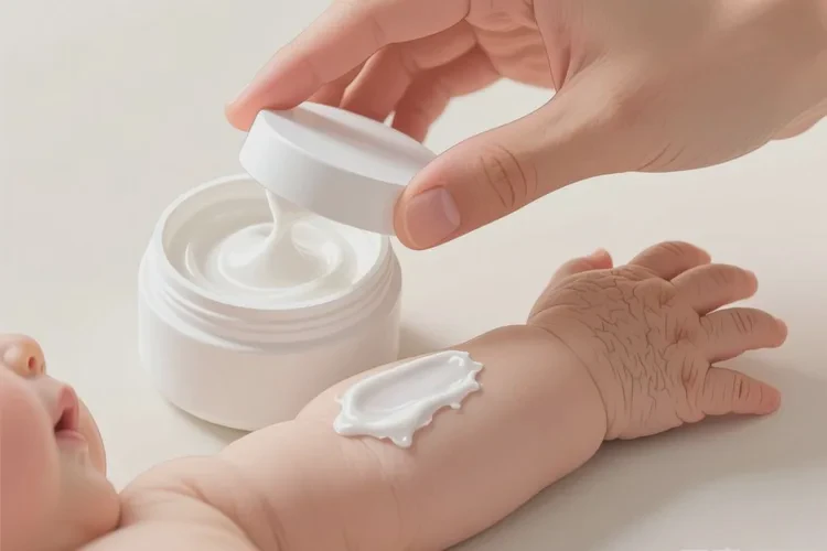 新生儿手臂经常长湿疹能治愈吗(图1)