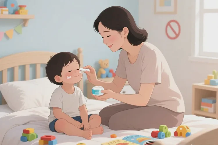 小孩面部容易起湿疹能不能治愈(图1)