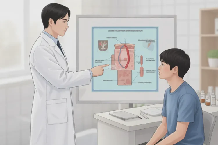 青年人肚子偶尔长湿疹能治愈吗(图1)