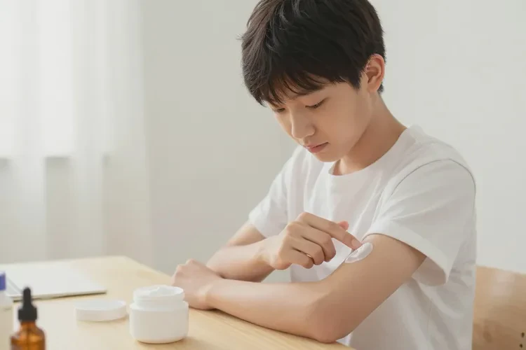 中学生肚子上出湿疹能治愈吗(图1)