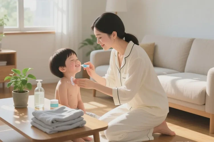 孩子脸上长湿疹能不能治愈(图3)